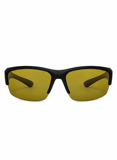 قاب ورزشی Athleisure Semi-Rimless عینک آفتابی پلاریزه و ضد اشعه UV VC S14119 - 67 میلی متر - مشکی