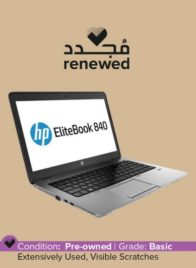 تمدید شد - لپ تاپ اولترابوک Elitebook 840 G1 با صفحه نمایش 14 اینچی، پردازنده Core i5 اینتل/ نسل چهارم / رم 4 گیگابایت / HDD 500 گیگابایت / گرافیک Intel HD سیاه مشکی انگلیسی مشکی