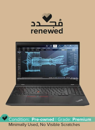 تمدید شد - لپ تاپ گیمینگ Thinkpad P52s Workstation با صفحه نمایش لمسی 15.6 اینچی، پردازنده Core i7 اینتل، پردازنده نسل هشتم، 16 گیگابایت رم / 512 گیگابایت SSD / 4 گیگابایت گرافیک Nvidia Quadro P500 مشکی انگلیسی مشکی