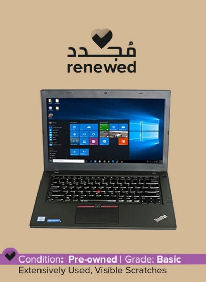 تمدید شده - لپ تاپ Thinkpad L460 با صفحه نمایش 14 اینچی، پردازنده Core i5 اینتل، نسل چهارم / رم 8 گیگابایتی / 256 گیگابایت SSD / 2 گیگابایت AMD Radeon Pro Graphics مشکی انگلیسی مشکی