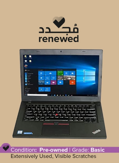 تمدید شد - لپ تاپ Thinkpad L460 با صفحه نمایش 14 اینچی، پردازنده Core i7 اینتل، نسل چهارم / رم 8 گیگابایتی / 256 گیگابایت SSD / 2 گیگابایت AMD Radeon Pro Graphics مشکی انگلیسی مشکی