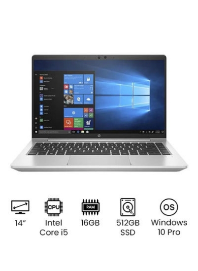 لپ تاپ تجاری ProBook 440 G8 با صفحه نمایش 14 اینچی فول اچ دی، پردازنده Core i5-1135G7/16 گیگابایت رم/512 گیگابایت SSD/گرافیک Intel Iris Xe/Windows 10 Pro English Silver