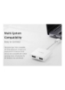 USB 3.2 و HDMI 1.4 Dual Type-C Hub White