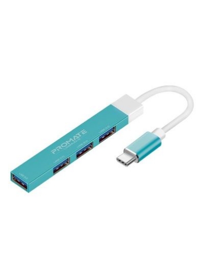 آداپتور 4 در 1 نوع C همگام‌سازی/شارژ با آداپتور USB-A آبی