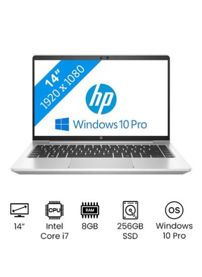 لپ تاپ تجاری ProBook 440 G8 با صفحه نمایش 14 اینچی Full HD، پردازنده Core i7-1165G7، 8 گیگابایت رم، 256 گیگابایت SSD / گرافیک Intel Iris Xe، Windows 10 Pro English Silver