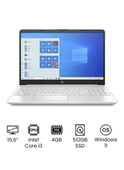 جدیدترین لپ تاپ حرفه ای و تجاری اسلیم 15DY 3033DX با صفحه نمایش 15.6 اینچی FHD، پردازنده Core i3-1115G4/12 گیگابایت رم/512 گیگابایت SSD/Intel Iris Plus گرافیک نقره ای انگلیسی
