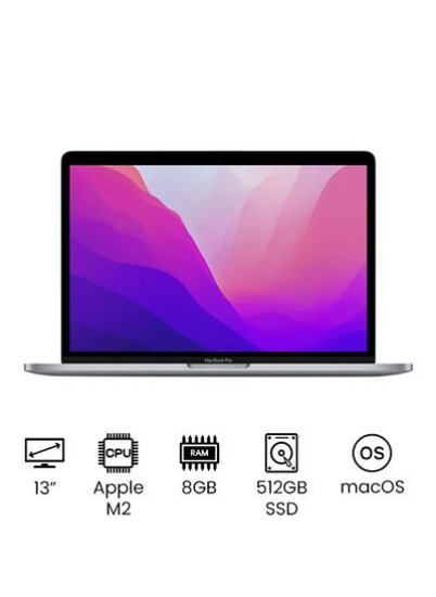 MacBook Pro 13 اینچی: تراشه Apple M2 با پردازنده 8 هسته ای و پردازنده گرافیکی 10 هسته ای، 512 گیگابایت SSD / گرافیک یکپارچه / نسخه خاورمیانه انگلیسی Space Grey