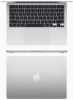 MacBook Air 13.6 اینچی: تراشه Apple M2 با پردازنده 8 هسته ای و پردازنده گرافیکی 8 هسته ای، 256 گیگابایت SSD/Intel UHD Graphics English Silver