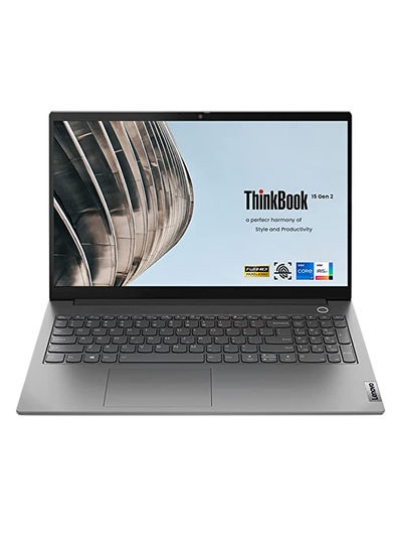 Thinkbook G2 تجاری و حرفه ای 15.6 اینچی، پردازنده Core i5-1135G7/16 گیگابایت رم/1 ترابایت هارد دیسک + 256 گیگابایت SSD/گرافیک Intel UHD/Windows 11 Pro انگلیسی/عربی نقره ای