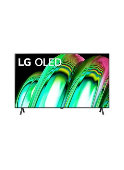 تلویزیون OLED 55 اینچی سری A2، طراحی صفحه سینما 4K Cinema HDR webOS22 با ThinQ AI Pixel Dimming OLED55A26LA مشکی