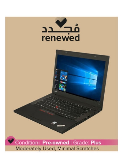 تمدید شد - لپ تاپ Thinkpad T450 (2015) با صفحه نمایش 14 اینچی، پردازنده Core i5 اینتل / نسل چهارم / 4 گیگابایت رم / 500 HDD / گرافیک Intel HD سیاه مشکی انگلیسی مشکی