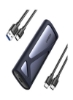 آداپتور M.2 NVMe و SATA SSD Enclosure Reader، 10Gbps USB C 3.2 Gen2، نقره ای