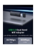 آداپتور شبکه WiFi AC1300 USB 3.0 5G 2.4G دو بانده WiFi برای رایانه رومیزی مینی رایانه بی سیم برای Windows7 / بالاتر از MacOS 10.11 بالاتر از لینوکس سیاه