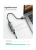 آداپتور شبکه آلومینیومی USB 3.0 به اترنت Gigabit RJ45 LAN 1000 Mbps سازگار برای سوئیچ MacBook Mac Pro Mini iMac XPS Surface Pro Notebook، PC مشکی