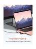 هاب USB C برای MacBook Pro 6-In-2 Type C Hub Adapter با 4K HDMI Thunderbolt 3 USB-C SD Card Reader TF Rose Gold