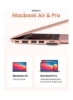 هاب USB C برای MacBook Pro 6-In-2 Type C Hub Adapter با 4K HDMI Thunderbolt 3 USB-C SD Card Reader TF Rose Gold