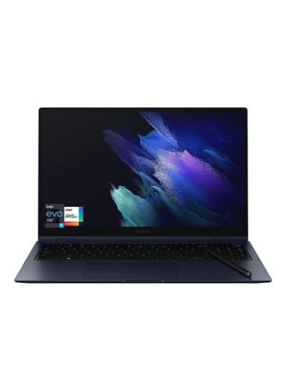 لپ تاپ Galaxy Book Pro 360 با صفحه نمایش لمسی 13.3 اینچی AMOLED، پردازنده Core i7 / رم 16 گیگابایت / SSD / 512 گیگابایت SSD / گرافیک Intel UD English Mystic Navy