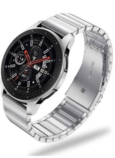 بند ساعت سرامیکی جایگزین بند 22 میلیمتری نقره ای