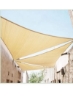 بادبان سایه آفتاب مثلثی، سرپناه سایبان سنگین مقاوم در برابر اشعه ماوراء بنفش برای چمن حیاط خلوت باغ پاسیو در فضای باز 3.5x3.5x3.5 متر