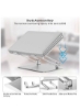 طراحی پایه لپ تاپ انعطاف پذیر برای MacBook Hp Sony Lenovo Silver