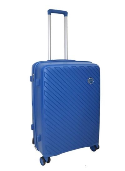 کیف چرخ دستی چمدانی 8 چرخ هاز پلاس هیز پلاس، رنگ آبی، سایز متوسط 43.5x53x67 سانتی متر