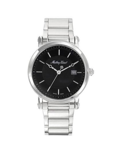 ساعت مچی مردانه صفحه مشکی فلزی Mathey-Tissot City H611251MAN