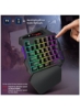 صفحه کلید یک دست بازی با نور ترکیبی رنگارنگ 35 کلید V500
