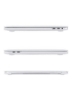 پوشش محافظ پوسته سخت پوسته ایالات متحده چینش صفحه کلید روسی انگلیسی سازگار برای MacBook New Pro 13 اینچی مدل A1706/A1708/A2159/A1989 با نوار لمسی و شناسه لمسی نسخه سفید 2016 تا 2018