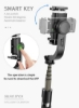 سه پایه Selfie Stick تثبیت کننده تلفن همراه Gimbal دستی L08 3 در 1 با کنترل از راه دور بی سیم سازگار با iOS و اندروید