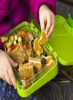 اسنک اتک بنتو باکس یا جعبه ناهار برای کودکان 4 و 6 محفظه کونرتیبل | جعبه ناهار سهم | مواد غذایی درجه بندی شده بدون BPA و ضد نشت| ساخته شده از تریتون (سبز آووکادو)
