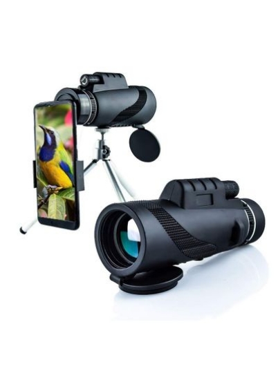 لنز تله فوتو تلسکوپ تک چشمی برای آیفون، دوربین تک چشمی پرقدرت 40X60، لنز حرفه ای عکاسی ماکرو (تقریباً برای همه گوشی ها) مجموعه 6 تکه