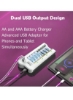 DMK Power 16 عدد باتری قلمی قابل شارژ 2800 میلی آمپر ساعتی 1.2 ولتی Ni-MH با شارژر باتری هوشمند 8 اینچی SLOT 1.5 کابل بریتانیا و 2 پورت USB