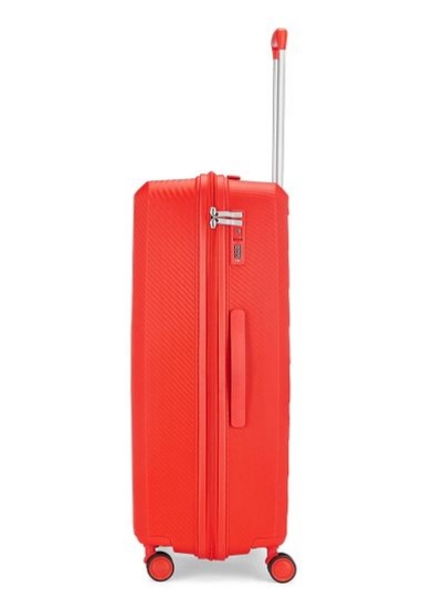 کیف چرخ دستی چمدانی 8 چرخ Xlite رنگ قرمز سایز بزرگ 50x77x30cm