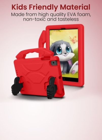 قاب محافظ ضد ضربه Moxedo پایه پایه دسته قابل تبدیل سبک وزن برای کودکان سازگار برای iPad Mini 1/2/3/4/5 - قرمز
