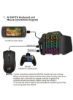 ترکیب صفحه کلید و ماوس با نورپردازی RGB قابل برنامه ریزی موس بازی کیبورد بازی یک دست برای PS4 PS3 XBOX one V500-A869