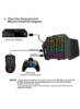 ترکیب صفحه کلید و ماوس با نورپردازی RGB قابل برنامه ریزی موس بازی کیبورد بازی یک دست برای PS4 PS3 XBOX one V500-A869