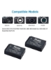 DMK Power 2 x LP-E12 Battery 1050 mAh 2 x Battery Box سازگار با دوربین های Canon EOS M/100D/EOSM/EOS100D و غیره
