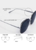 عینک آفتابی تمام لبه مربعی مردانه - اندازه لنز: 58 میلی متر