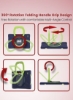 قاب محافظ رنگارنگ مقاوم ضد ضربه Moxedo با پایه 360 چرخشی و بند شانه برای کودکان سازگار برای Samsung Galaxy Tab A7 10.4 اینچی (T500/T505) - آبی دریایی/آهکی
