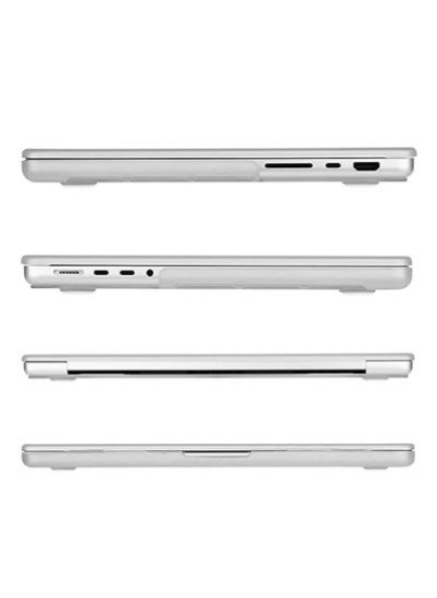 قاب محافظ پلاستیکی سخت سازگار با MacBook Pro 14 اینچی 2021 2022 Release A2442 M1 Pro M1 Max با صفحه نمایش Liquid Retina XDR Touch ID سفید