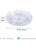 سینی سوزان 2 تکه با چرخش 360 درجه اکریلیک شفاف 27 سانتی متری