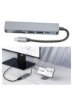 چند کاره 6 در 1 USB C هاب آداپتور سازگاری گسترده شارژ سریع PD HDTV SD TF USB2.0 USB3.0 PD برای کامپیوتر تلفن خانگی دفتر
