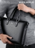 کیف چرمی تجاری کلاسیک PU کیف لپ تاپ 14 اینچی کیف مسنجر با ظرفیت بالا کیف دستی دسته رویه نرم با بند بلند برای مردان مسافرتی دفتر کار مشکی