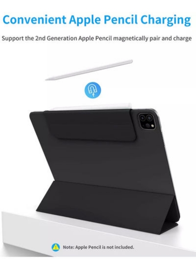محفظه مغناطیسی 11 اینچی PROTECT iPad Pro - خواب و بیداری خودکار - پشتیبانی از Apple Pencil 2nd Gen - سازگار با iPad Pro 11 اینچی (2021/2020/2018) - مشکی