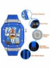 Caviar Latest Modification Kit Metal Bezel For Apple Watch Case Band 7 6 5 4 44mm 45mm آلیاژی قاب بند لاستیکی تعویض برای iWatch آبی