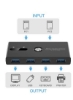 KVM Switcher 4 پورت USB Peripheral Switcher Box Hub برای لپ تاپ چاپگر اسکنر صفحه کلید ماوس با سوئیچ یک دکمه و 2 عدد کابل USB 3.0