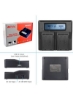 شارژر باتری LCD دوگانه DMK Power DC-01 سازگار با Fujifilm NP-T125 و Fuji GFX 50S، GFX 50R، GFX 100 و VG-GFX1 Grip