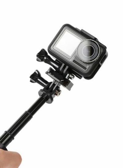 پایه آداپتور سه پایه پایه انتشار سریع سازگار برای GoPro Hero 9 8 7 6 5 4 Session Max، Insta360 One R، DJI Osmo Action، دوربین ورزشی Akaso، مشکی