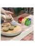 سازماندهی کیسه چای Creative Planet، جعبه ذخیره اکریلیک با درب برای کابینت آشپزخانه، کت و شلوار آشپزخانه روی میز، آب نبات، بسته بندی چاشنی ها و اقلام صنایع دستی (6 محفظه)