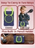 قاب محافظ رنگارنگ مقاوم ضد ضربه Moxedo Heavy Duty با پایه 360 چرخشی و بند شانه برای کودکان سازگار برای iPad Mini 4 / 5 - آبی دریایی
